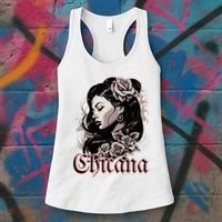 WomanS Chola Hispanic Latino Mexican Chicano Cholo Chicana Women's Tank Top thumb 3