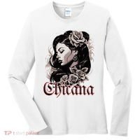 WomanS Chola Hispanic Latino Mexican Chicano Cholo Chicana Women's Long Sleeve Shirt thumb 0