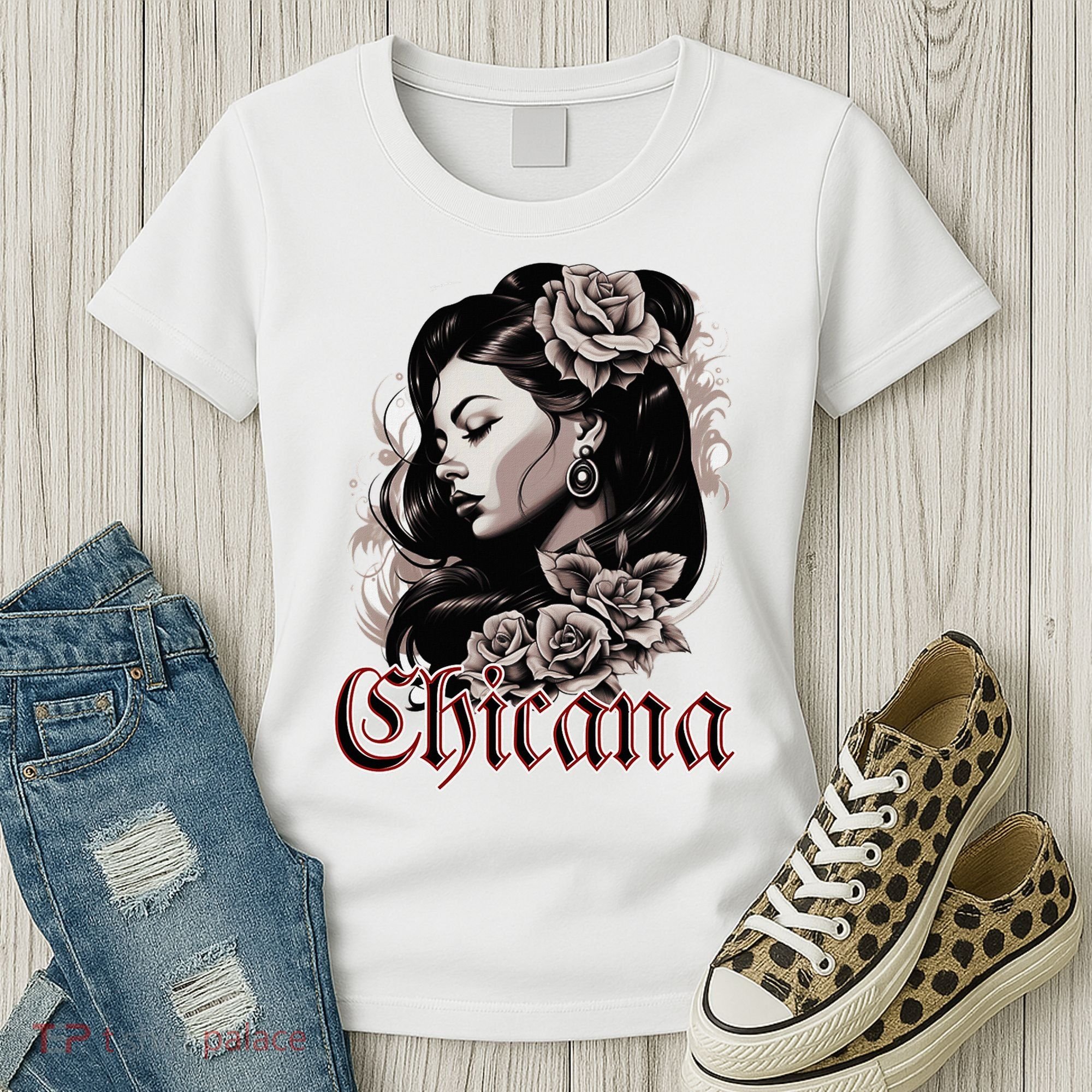 WomanS Chola Hispanic Latino Mexican Chicano Cholo Chicana Women's T-Shirt