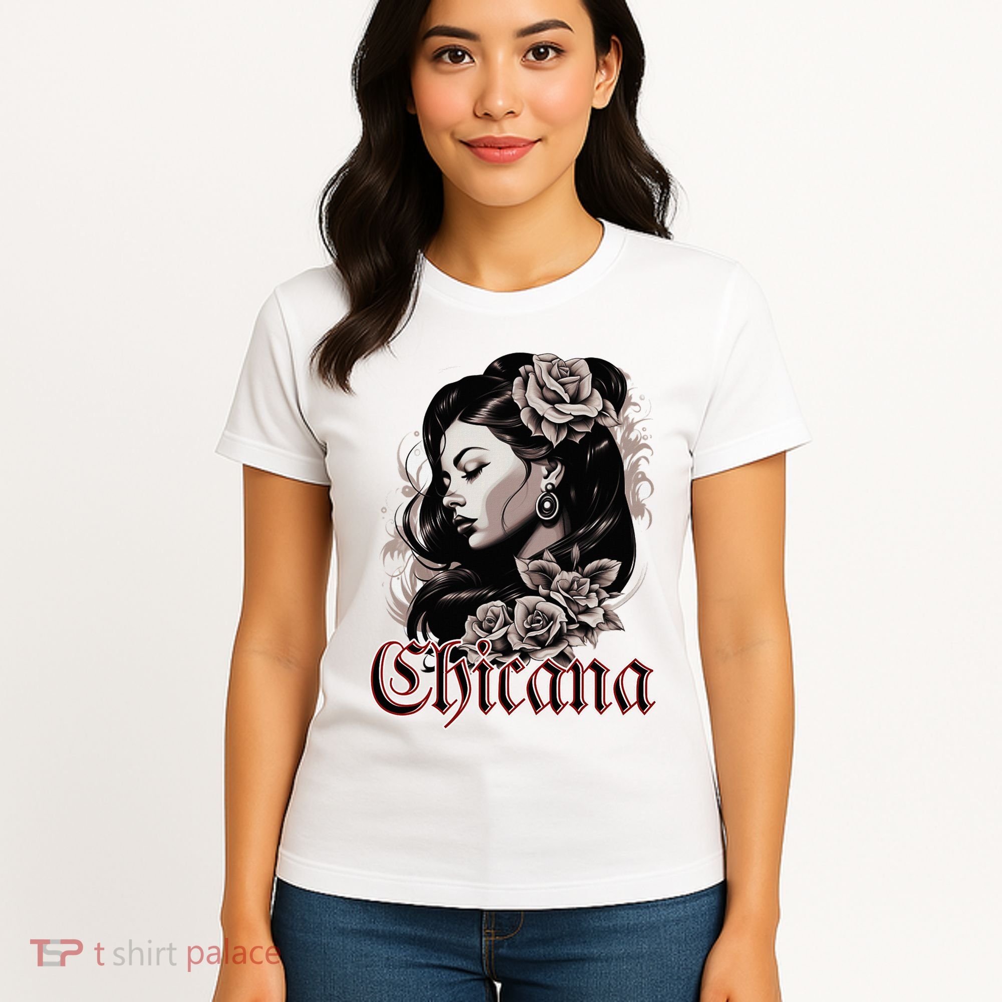 WomanS Chola Hispanic Latino Mexican Chicano Cholo Chicana Women's T-Shirt