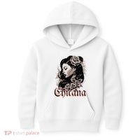 WomanS Chola Hispanic Latino Mexican Chicano Cholo Chicana Kids Hoodie thumb 0