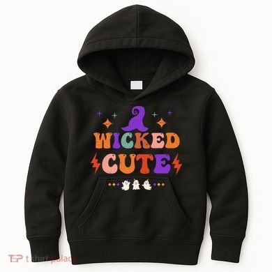 Wicked Cute Halloween Gift Kids Hoodie