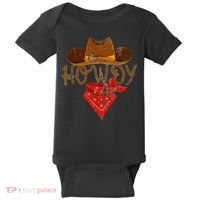 Western Cowboy Howdy Baby Bodysuit thumb 0