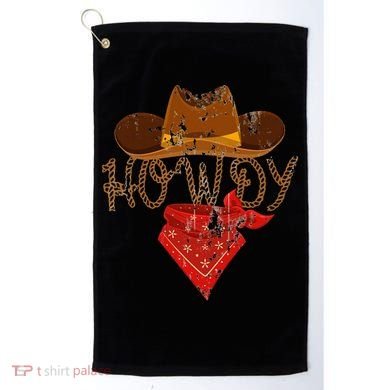 Western Cowboy Howdy Golf Towel