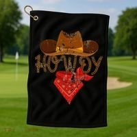 Western Cowboy Howdy Golf Towel thumb 1
