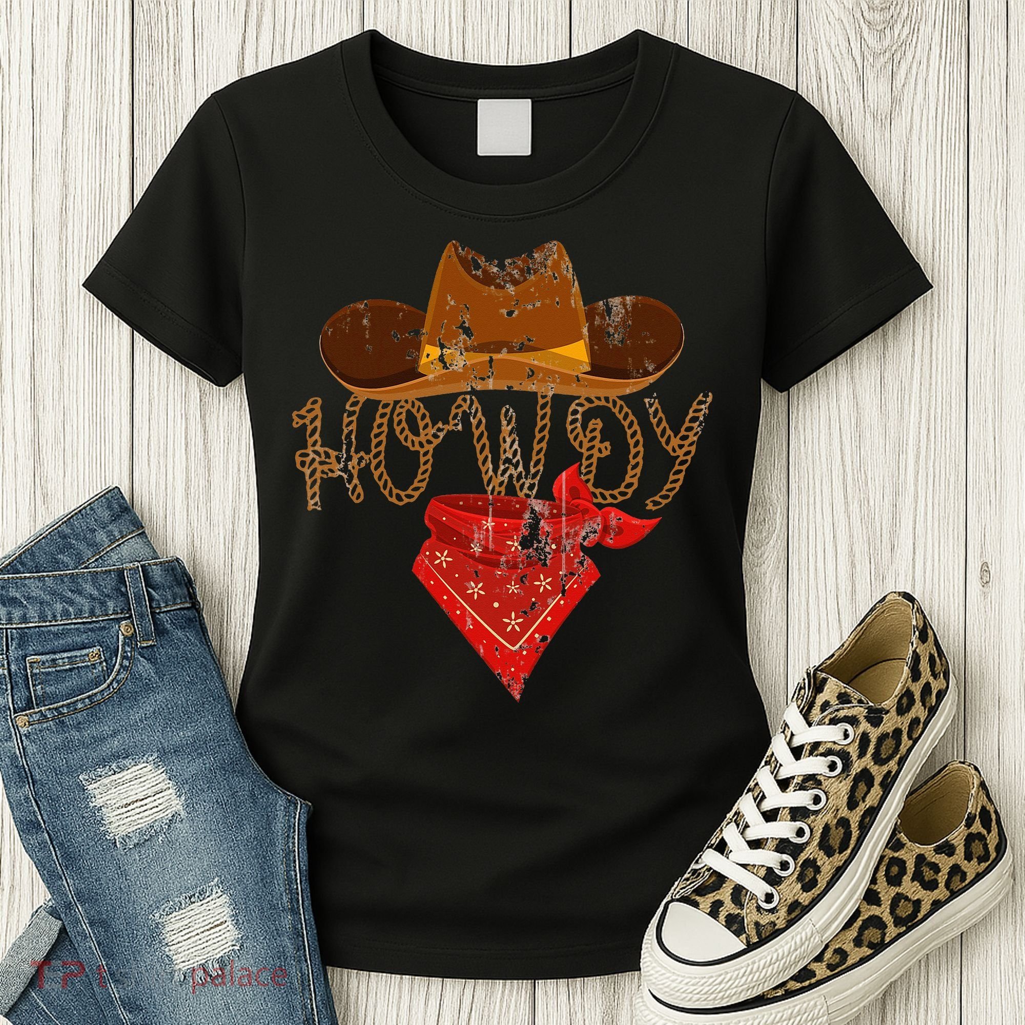 Western Cowboy Howdy Women's T-Shirt