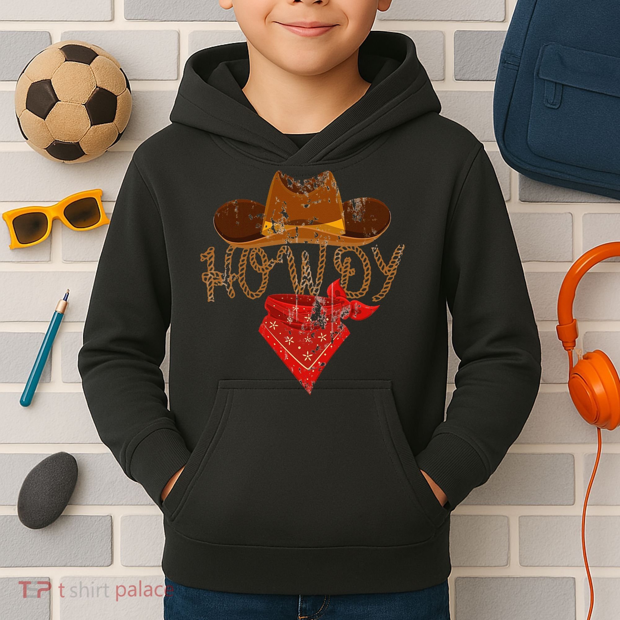 Western Cowboy Howdy Kids Hoodie