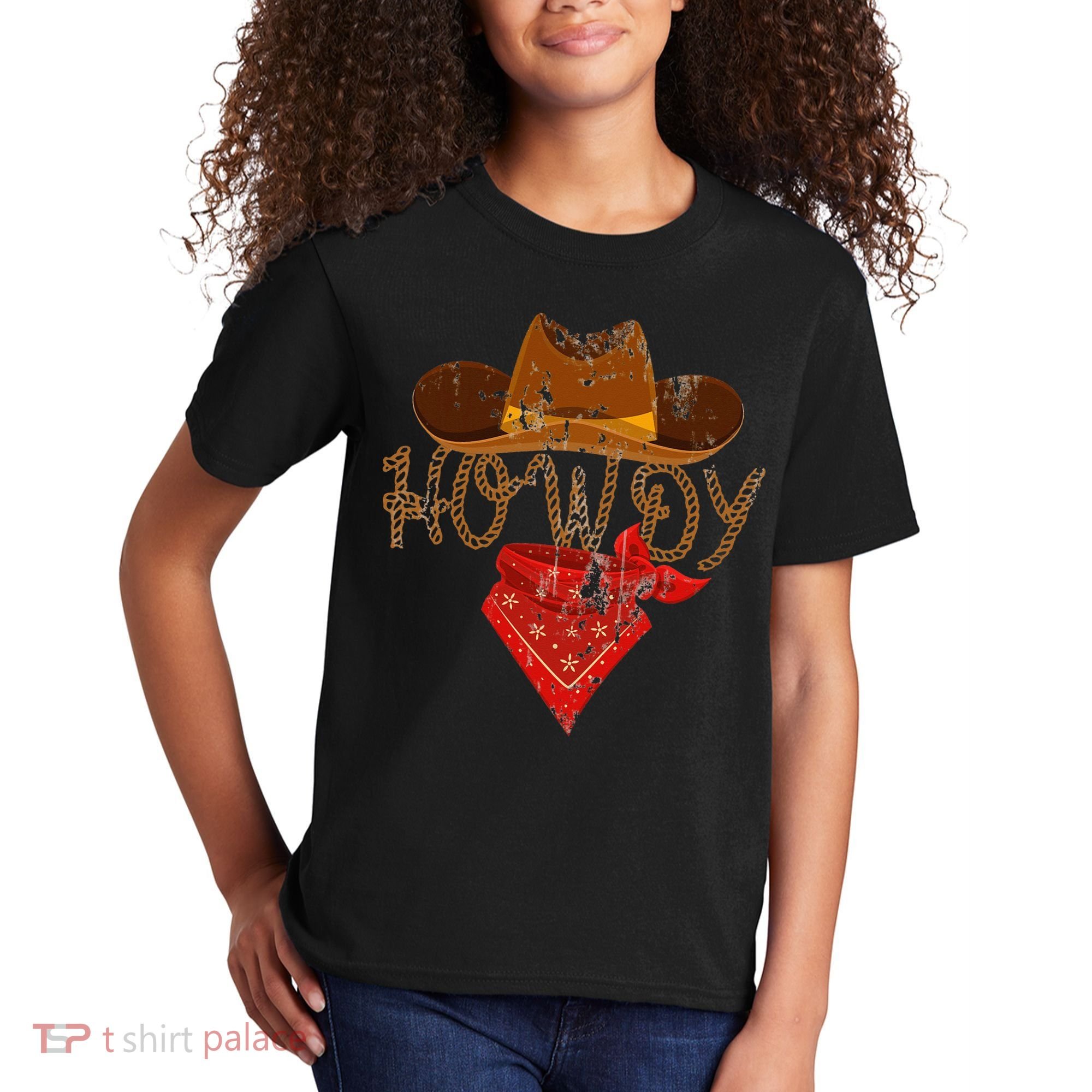 Western Cowboy Howdy Kids T-Shirt