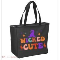 Wicked Cute Halloween Witch Tote Bag thumb 2
