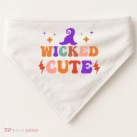 Wicked Cute Halloween Witch USA-Made Doggie Bandana thumb 0