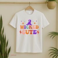 Wicked Cute Halloween Witch T-Shirt thumb 2