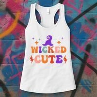 Wicked Cute Halloween Witch Women's Tank Top thumb 3