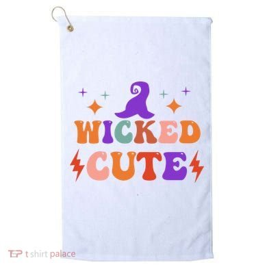 Wicked Cute Halloween Witch Golf Towel