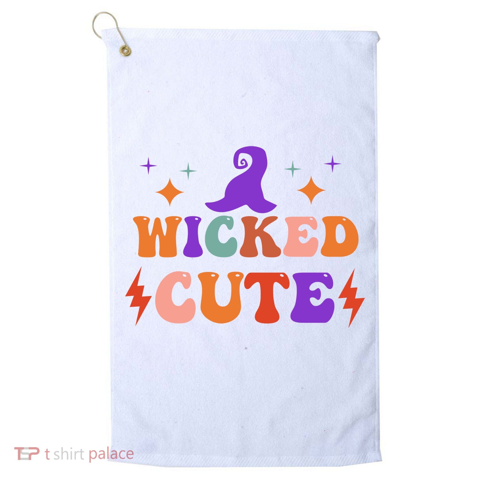 Wicked Cute Halloween Witch Golf Towel