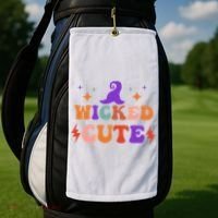 Wicked Cute Halloween Witch Golf Towel thumb 2