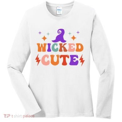 Wicked Cute Halloween Witch Women's Long Sleeve Shirt