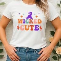 Wicked Cute Halloween Witch Women's T-Shirt thumb 2