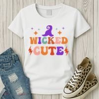 Wicked Cute Halloween Witch Women's T-Shirt thumb 3