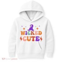 Wicked Cute Halloween Witch Kids Hoodie thumb 0
