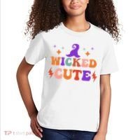 Wicked Cute Halloween Witch Kids T-Shirt thumb 2