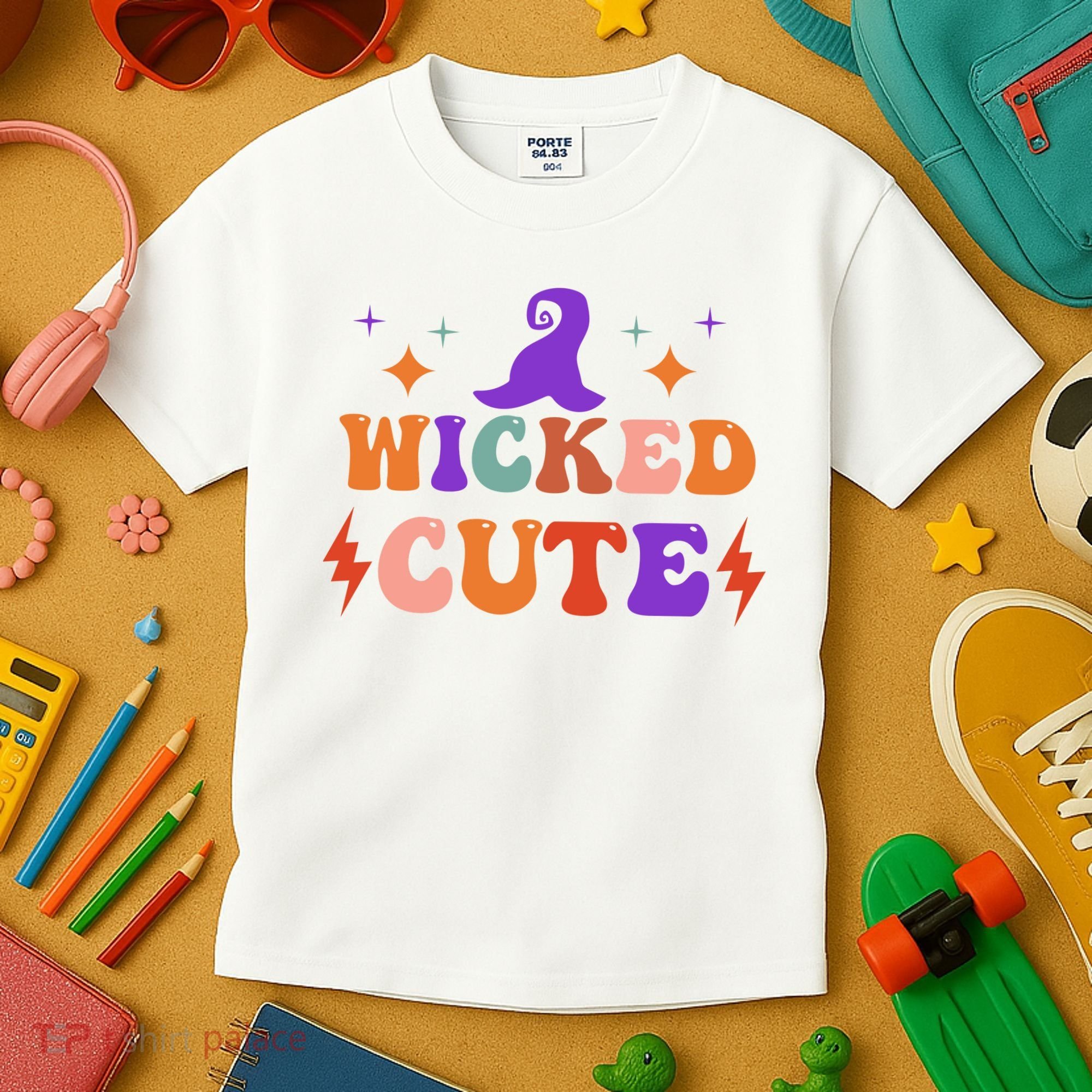 Wicked Cute Halloween Witch Kids T-Shirt