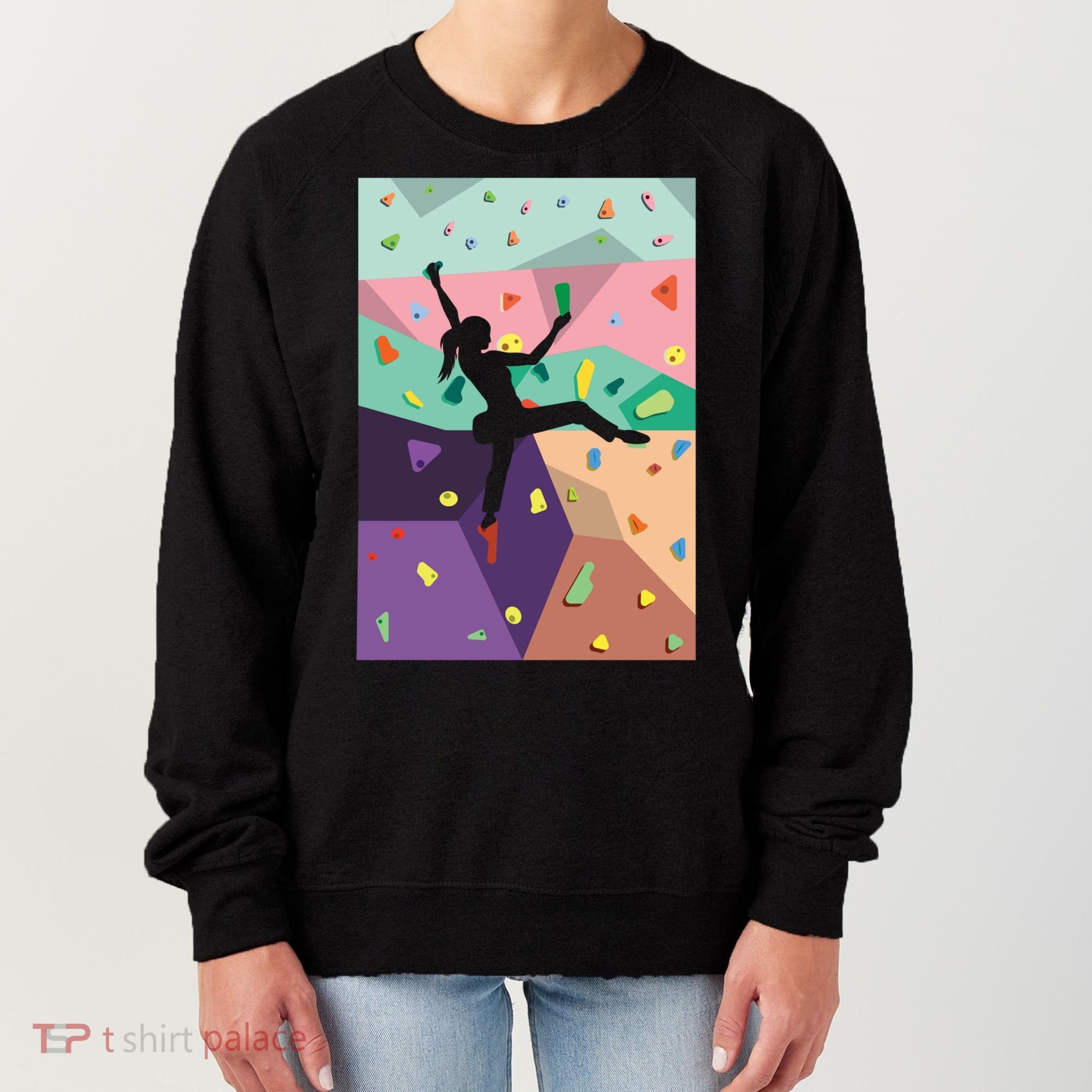 Wall Climbing Indoor Rock Climbers Action Sports Alpinism Gift Women's Sweatshirt