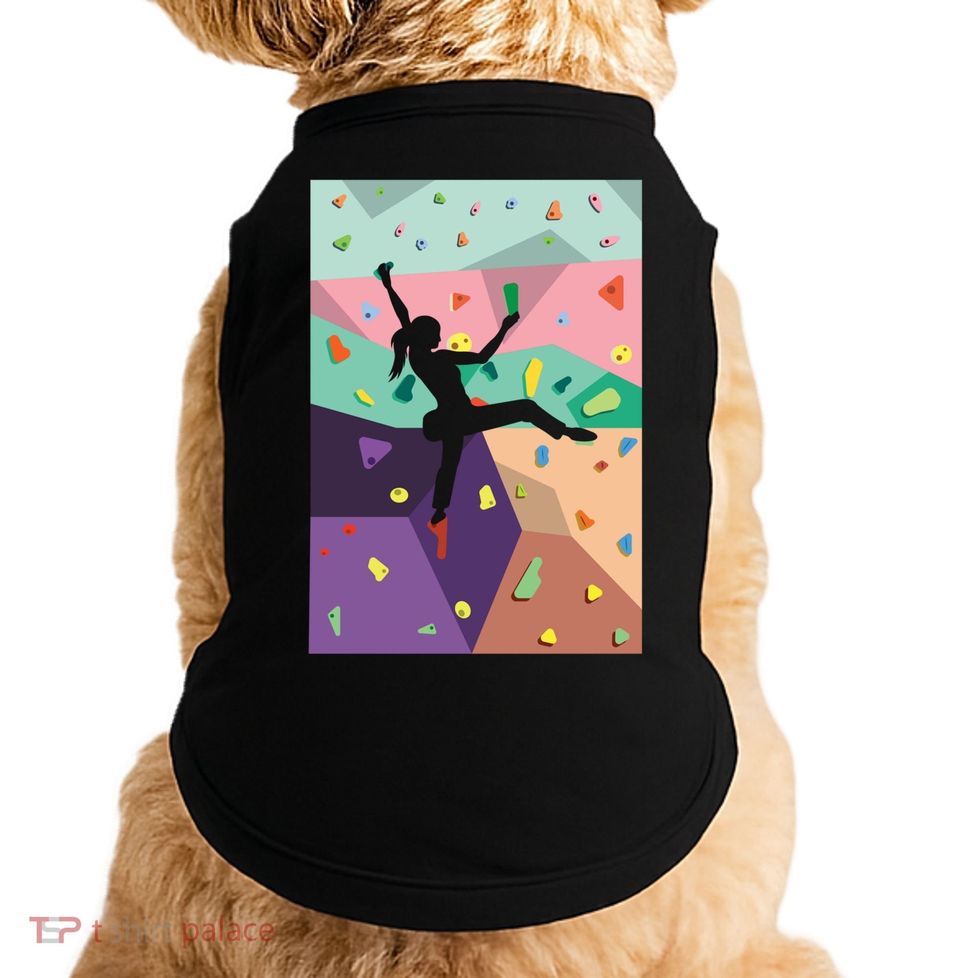 Wall Climbing Indoor Rock Climbers Action Sports Alpinism Gift Doggie Tank