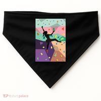 Wall Climbing Indoor Rock Climbers Action Sports Alpinism Gift USA-Made Doggie Bandana thumb 0