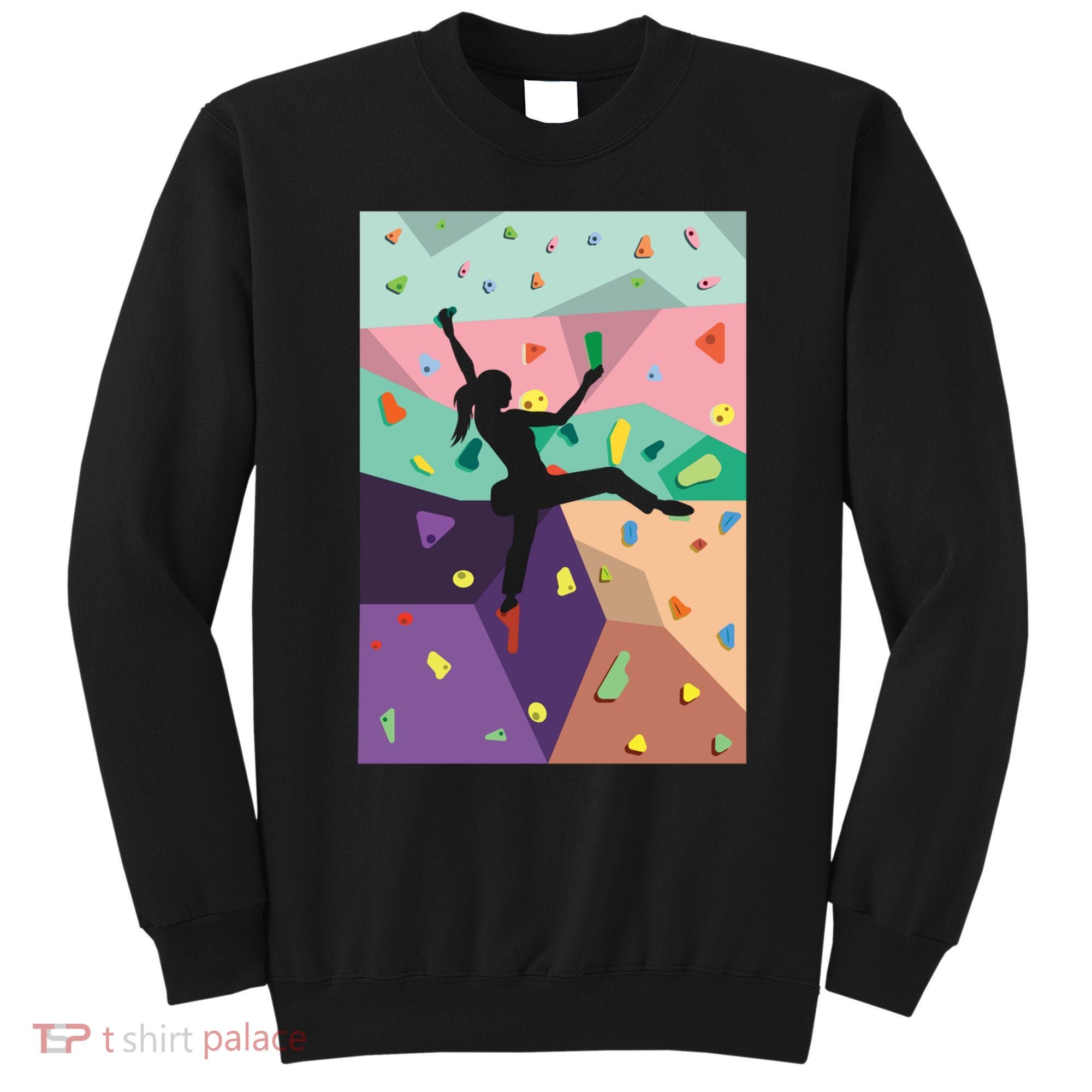 Wall Climbing Indoor Rock Climbers Action Sports Alpinism Gift Sweatshirt