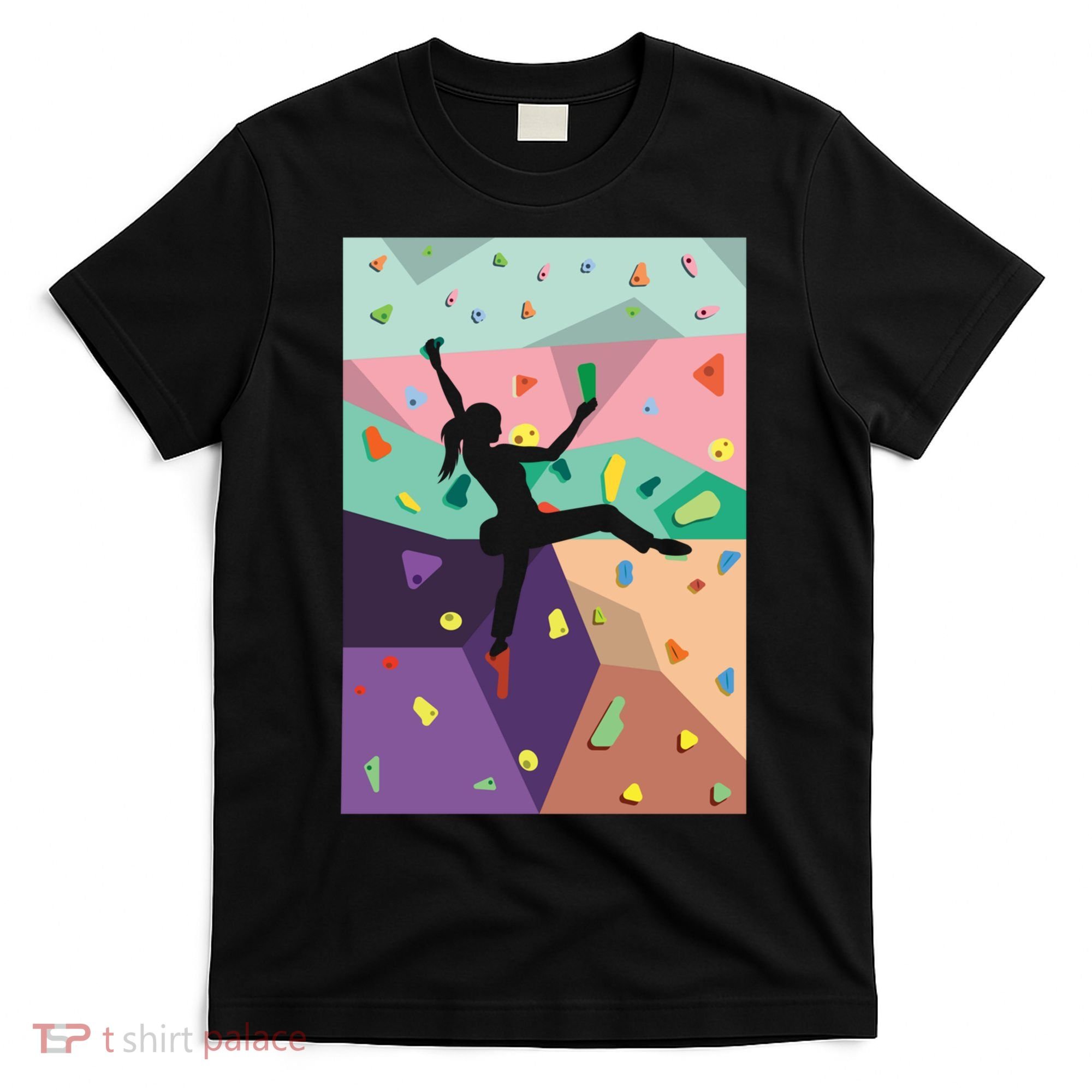 Wall Climbing Indoor Rock Climbers Action Sports Alpinism Gift T-Shirt