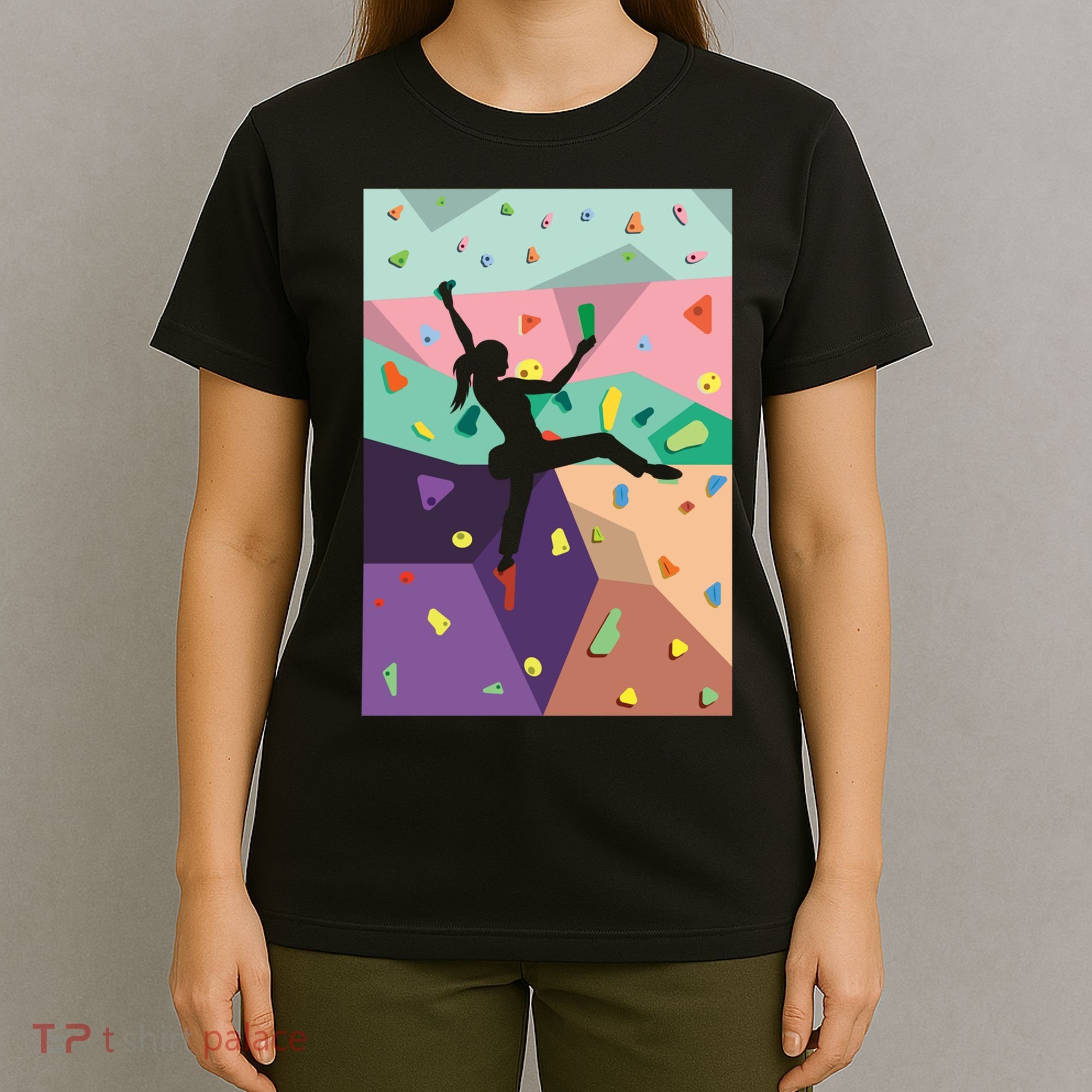 Wall Climbing Indoor Rock Climbers Action Sports Alpinism Gift T-Shirt