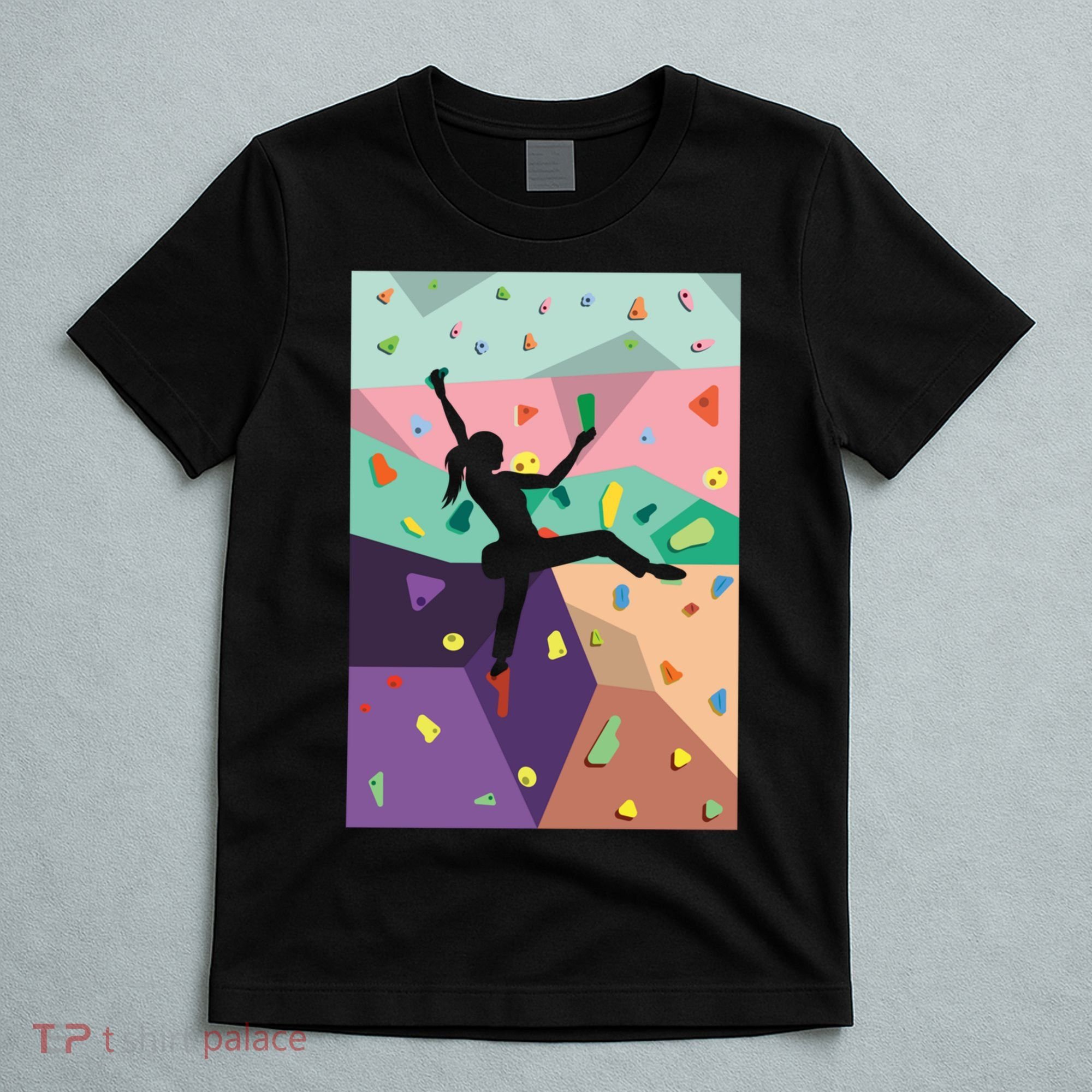 Wall Climbing Indoor Rock Climbers Action Sports Alpinism Gift T-Shirt