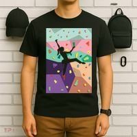 Wall Climbing Indoor Rock Climbers Action Sports Alpinism Gift T-Shirt thumb 6
