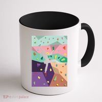 Wall Climbing Indoor Rock Climbers Action Sports Alpinism Gift Coffee Mug thumb 1
