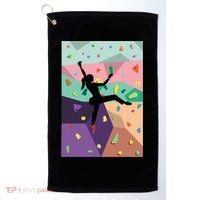 Wall Climbing Indoor Rock Climbers Action Sports Alpinism Gift Golf Towel thumb 0