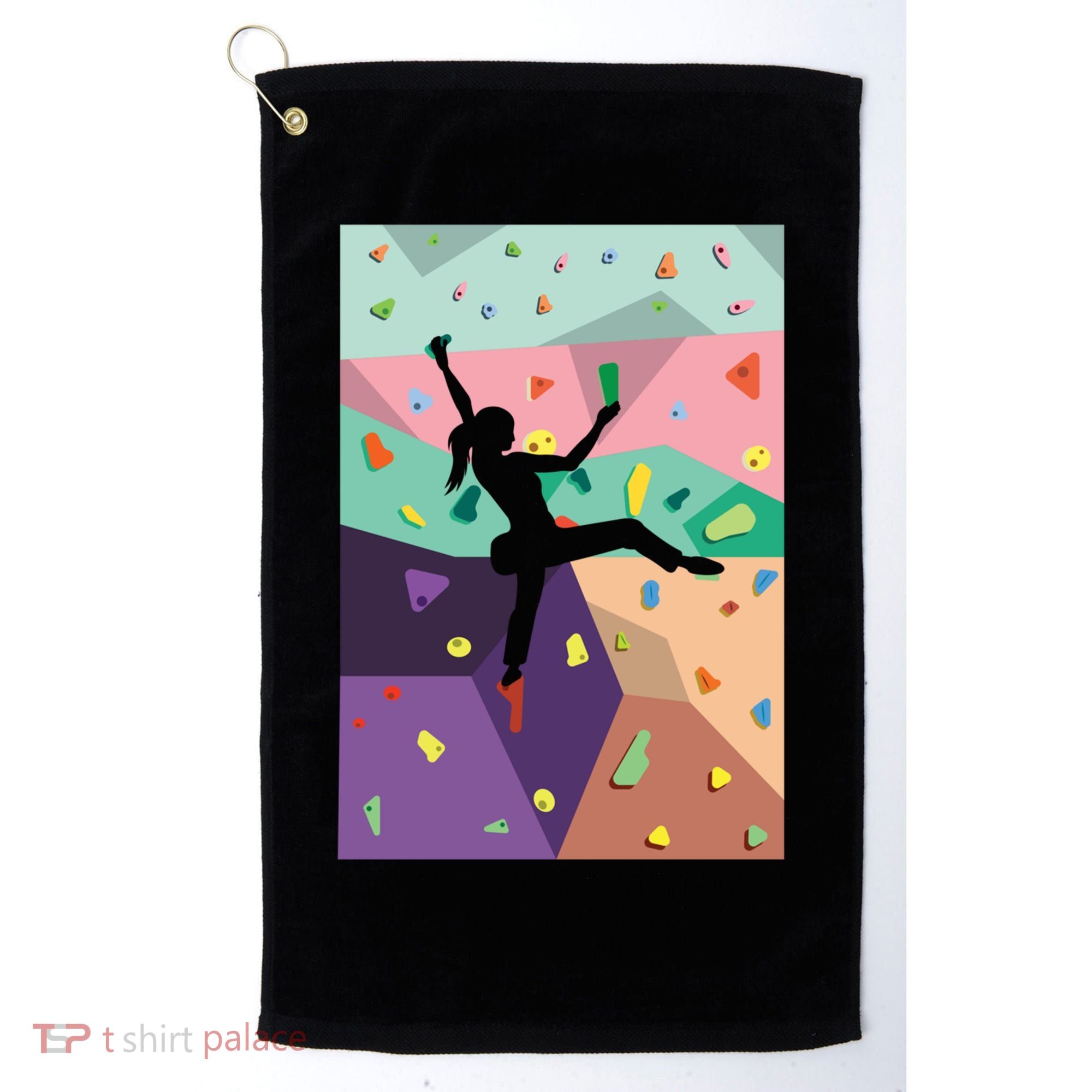 Wall Climbing Indoor Rock Climbers Action Sports Alpinism Gift Golf Towel