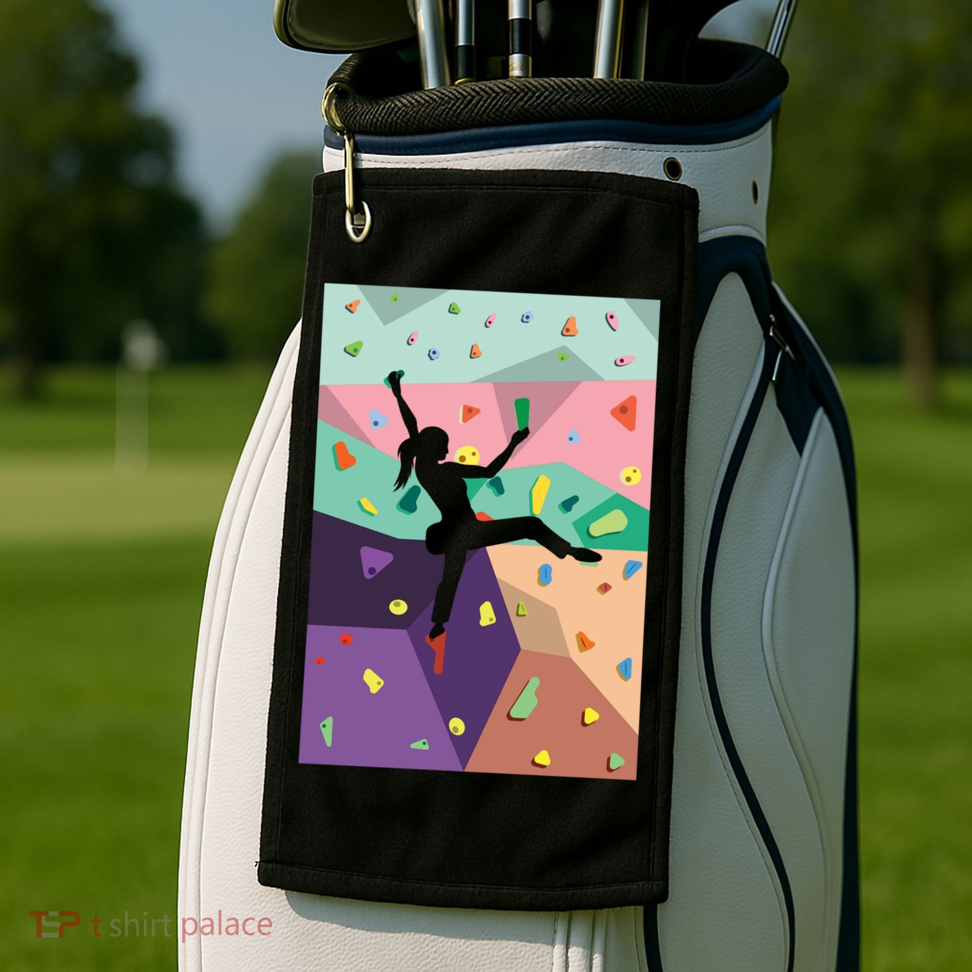 Wall Climbing Indoor Rock Climbers Action Sports Alpinism Gift Golf Towel