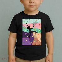 Wall Climbing Indoor Rock Climbers Action Sports Alpinism Gift Toddler T-Shirt thumb 2