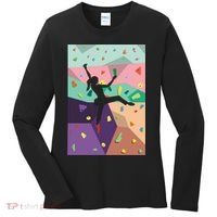 Wall Climbing Indoor Rock Climbers Action Sports Alpinism Gift Women's Long Sleeve Shirt thumb 0