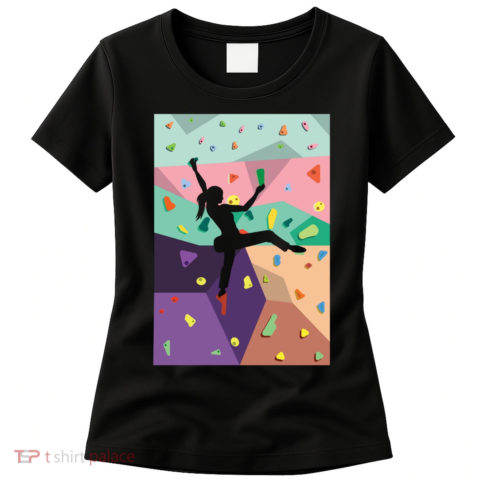 Wall Climbing Indoor Rock Climbers Action Sports Alpinism Gift Women's T-Shirt