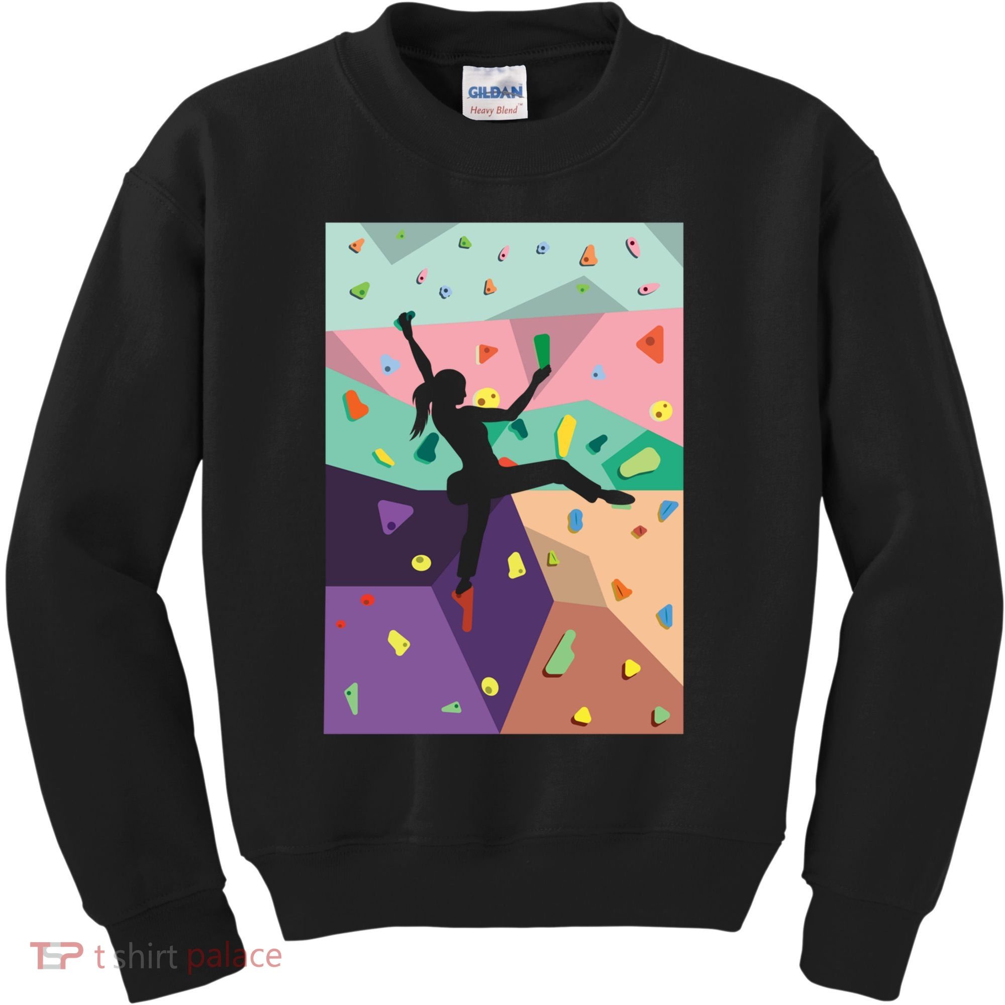 Wall Climbing Indoor Rock Climbers Action Sports Alpinism Gift Kids Sweatshirt