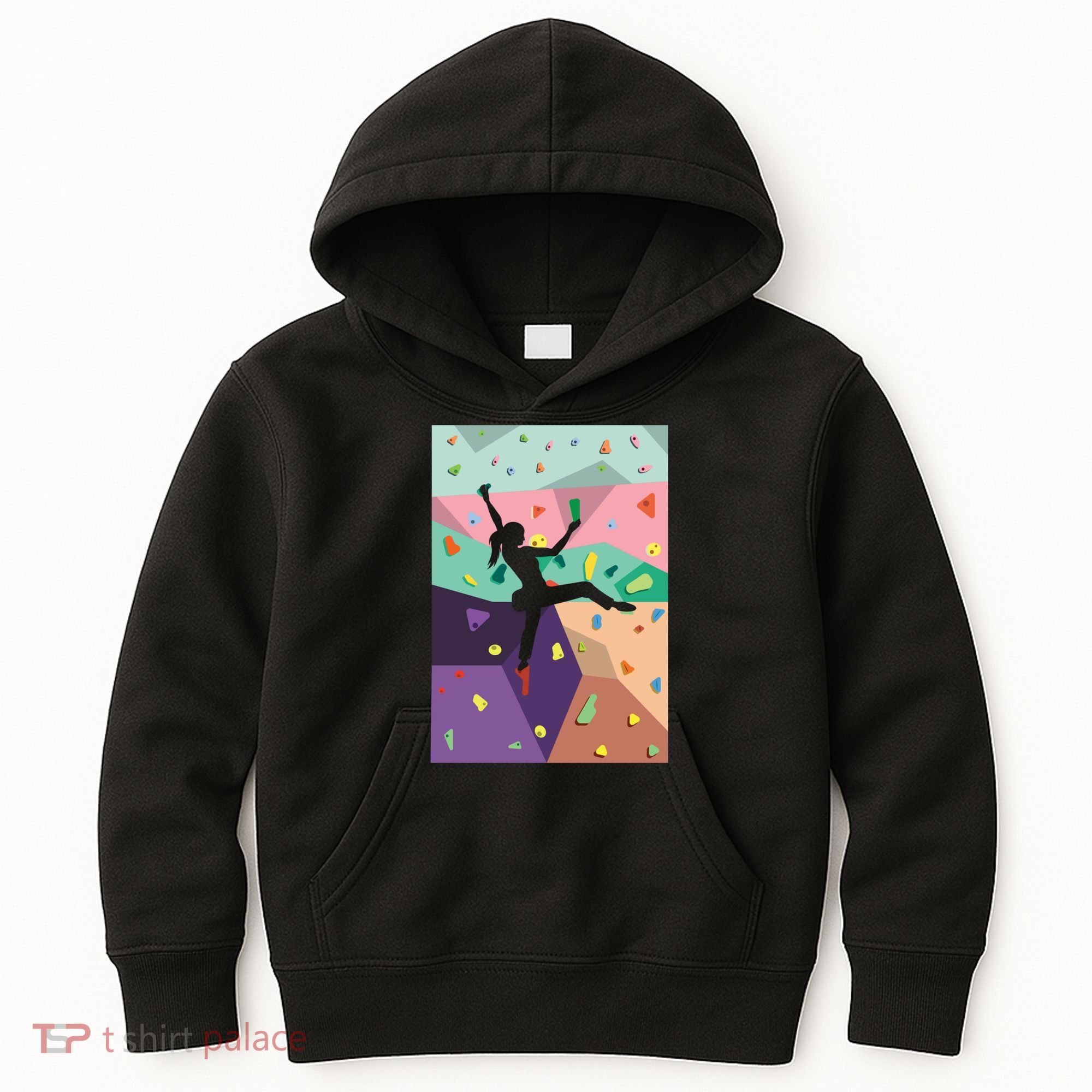Wall Climbing Indoor Rock Climbers Action Sports Alpinism Gift Kids Hoodie