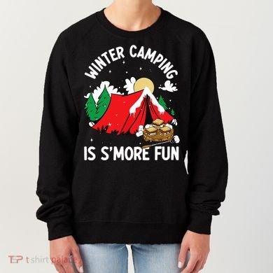 Winter Camping Is SMore Fun Smore Lover Campfire Vibes Camp Women's Sweatshirt