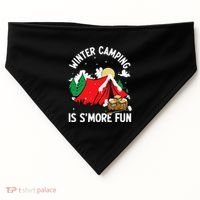 Winter Camping Is SMore Fun Smore Lover Campfire Vibes Camp USA-Made Doggie Bandana thumb 0