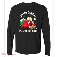 Winter Camping Is SMore Fun Smore Lover Campfire Vibes Camp Comfort Colors Heavyweight Long Sleeve T-Shirt thumb 0