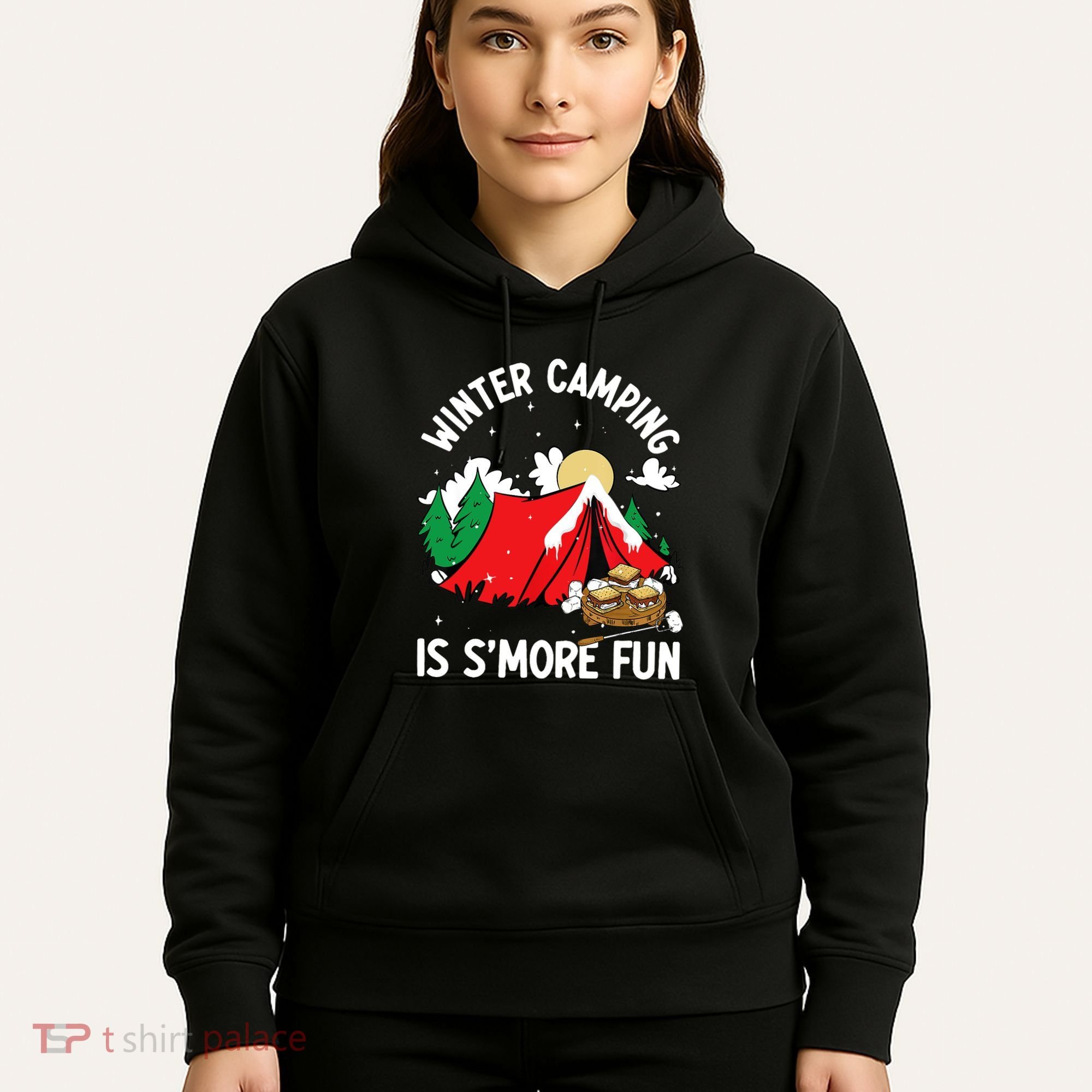 Winter Camping Is SMore Fun Smore Lover Campfire Vibes Camp Hoodie