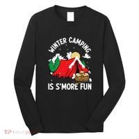 Winter Camping Is SMore Fun Smore Lover Campfire Vibes Camp Long Sleeve Shirt thumb 0