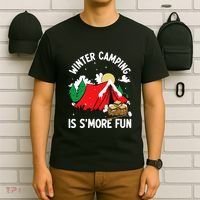 Winter Camping Is SMore Fun Smore Lover Campfire Vibes Camp T-Shirt thumb 6