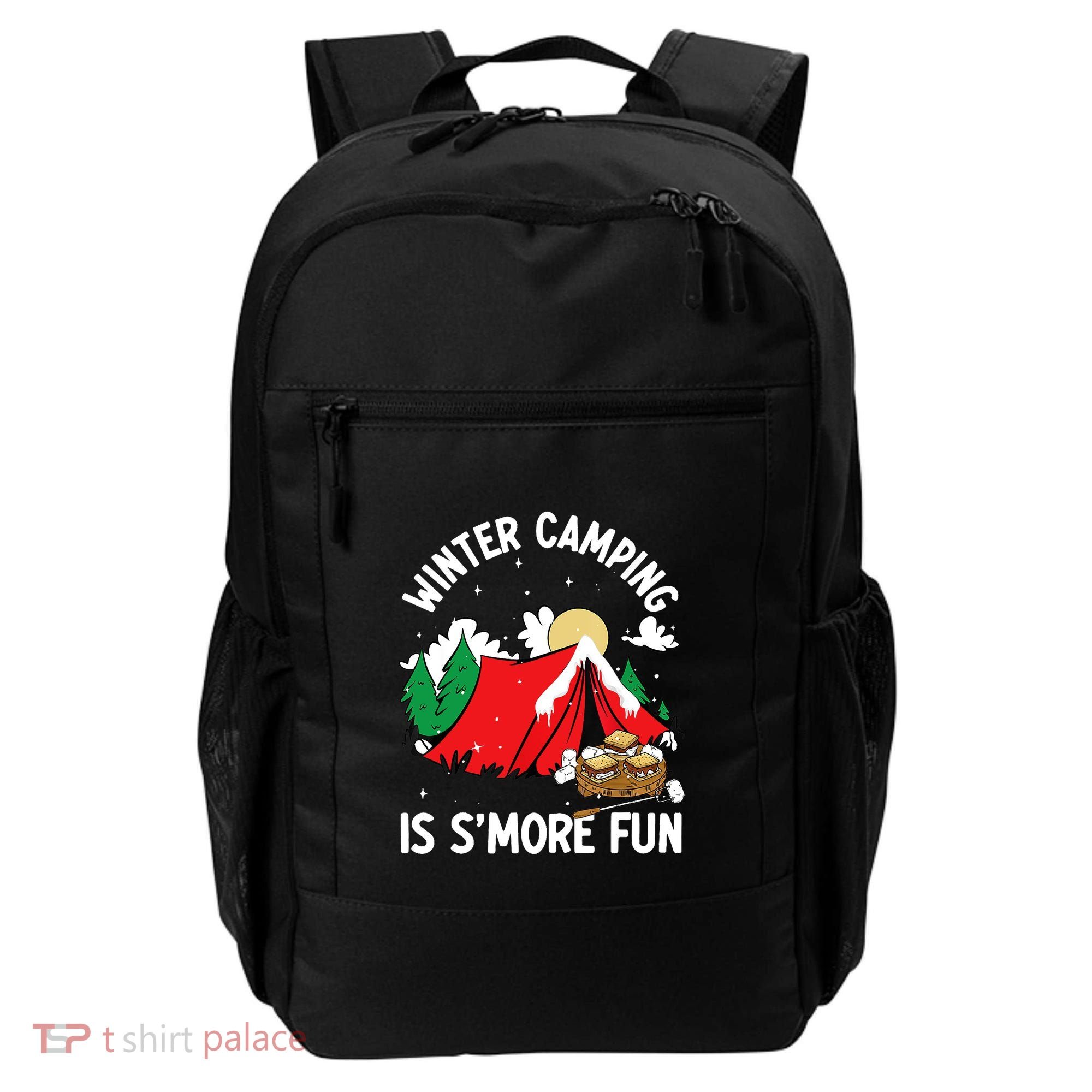 Winter Camping Is SMore Fun Smore Lover Campfire Vibes Camp Backpack