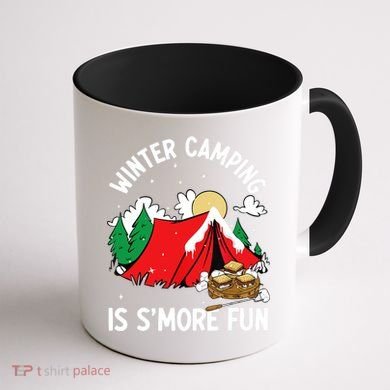 Winter Camping Is SMore Fun Smore Lover Campfire Vibes Camp Coffee Mug back